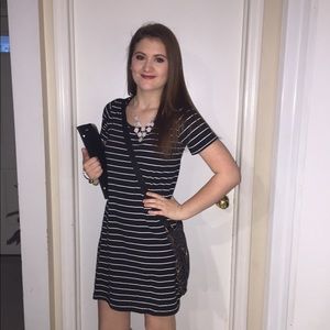 Black and White casual dress!